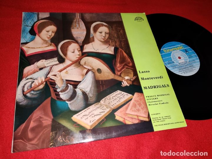 Discos de vinilo: PRAGUE MADRIGAL SINGERS dir.Venhoda LASSO+MONTEVERDI+MADRIGALS LP 1985 ESPA&Ntilde;A SPAIN EX