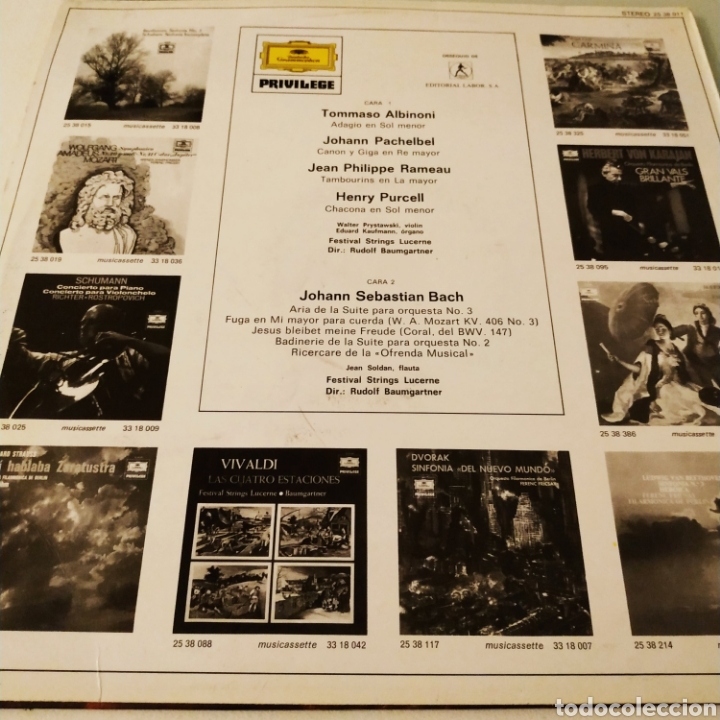 Discos de vinilo: Albinoni adagio festival strings lucerne rudolf baumgartner - Foto 2