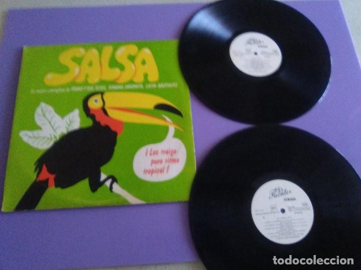 Disques de vinyle: DOBLE LP RARO. SALSA .PURO RITMO TROPICAL / FRUKO Y SUS TESOS/SONORA. spain edigsa 61 0013.A&Ntilde;O1981.