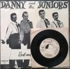 Discos de vinilo: DANNY AND THE JUNIORS. ROCK AND ROLL IS HERE TO STAY. SINGULAR LP + SINGLE ORIGINAL PROMO A THIEF
