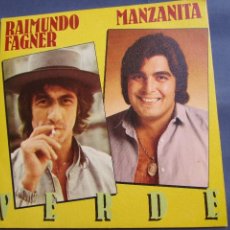 Discos de vinilo: RAIMUNDO FAGNER/ MANZANITA- TITULO VERDE- ORIGINAL DEL 81- CON DOS TEMAS- NUEVO. Lote 170486288