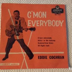 Discos de vinilo: EP DEL CANTANTE NORTEAMERICANO DE ROCK AND ROLL, EDDIE COCHRAN- UK FIRST PRESS- (AÑO 1959)