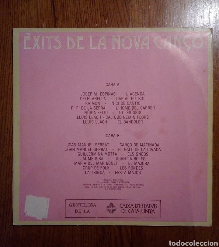 Discos de vinilo: &Egrave;xits de la Nova Can&ccedil;o - Edigsa, 1978. Spain. - Foto 2