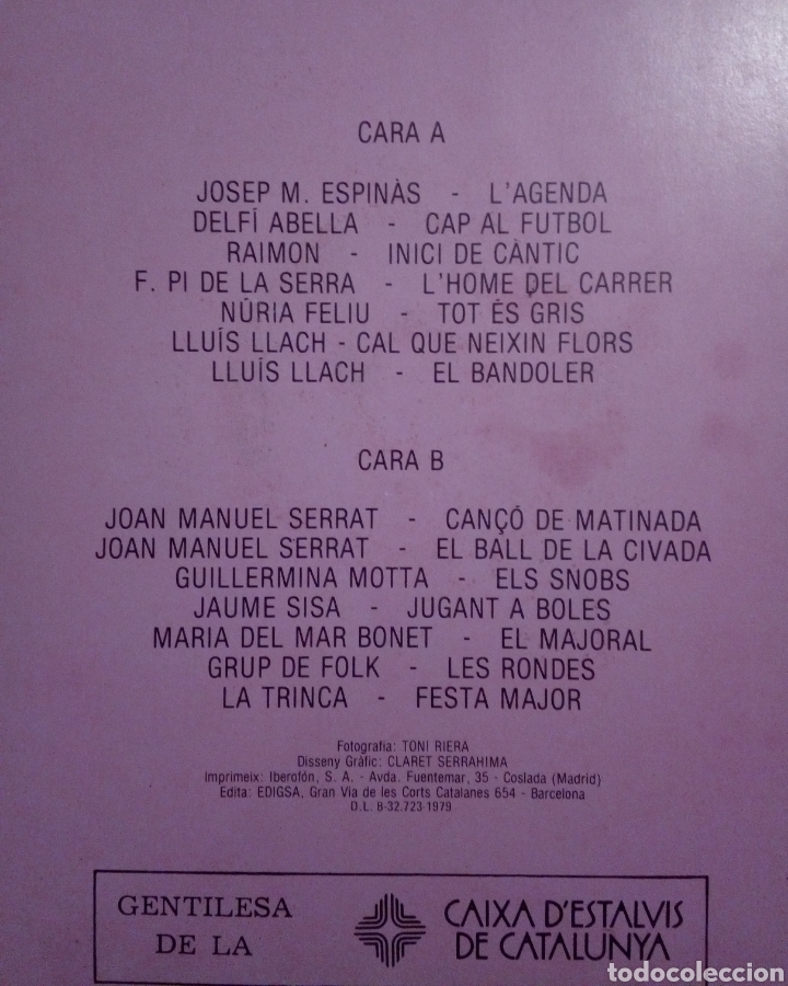 Discos de vinilo: &Egrave;xits de la Nova Can&ccedil;o - Edigsa, 1978. Spain. - Foto 3