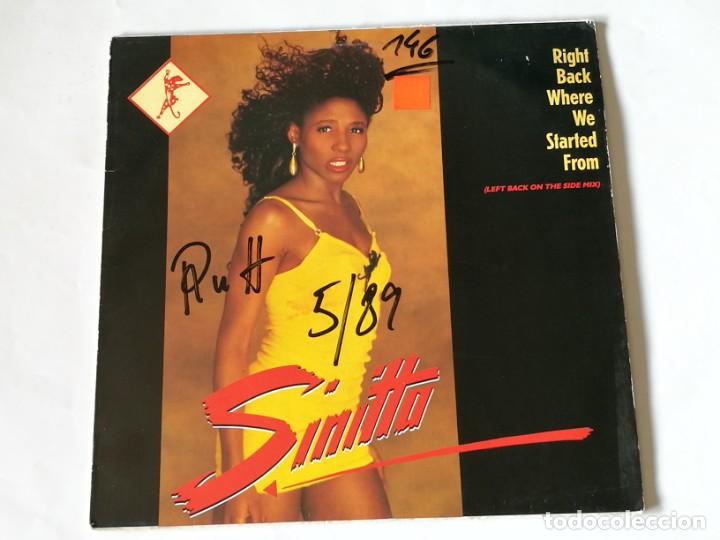 Discos de vinilo: Sinitta - Right Back Where We Started From - 1989 - Foto 1