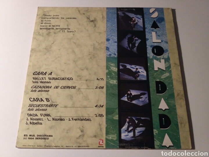 Discos de vinilo: Sal&oacute;n Dada - Ballet Subacu&aacute;tico - Foto 2