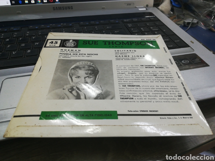 Discos de vinilo: Sue Thompson ep Norman + 3 espa&ntilde;a /2 - Foto 2