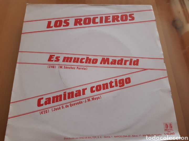 Discos de vinilo: Disco vinilo single LOS ROCIEROS - Foto 1