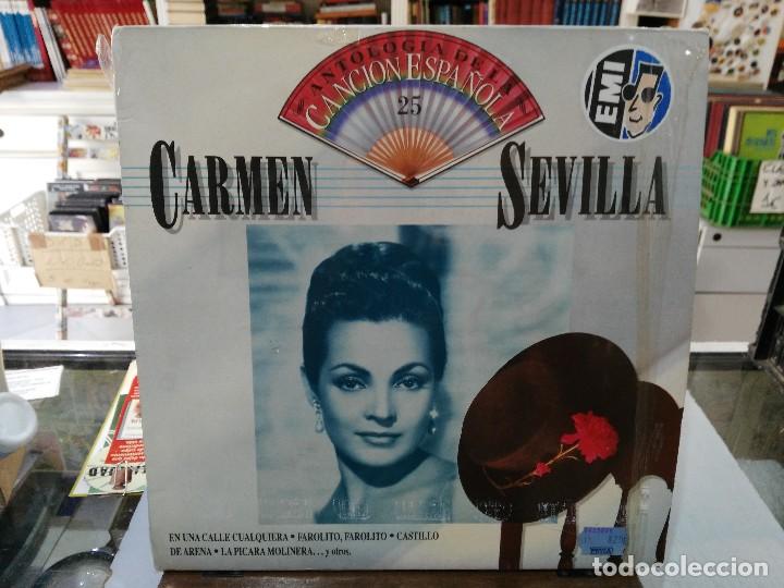 Discos de vinilo: Antolog&iacute;a de la Canci&oacute;n Espa&ntilde;ola - Carmen Sevilla - LP. del Sello EMI 1990