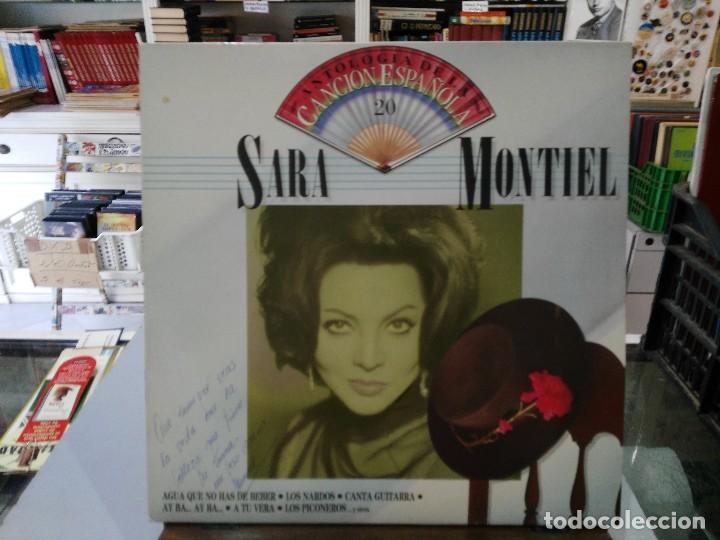 Discos de vinilo: Antolog&iacute;a de la Canci&oacute;n Espa&ntilde;ola - Sara Montiel - LP. del Sello EMI 1987
