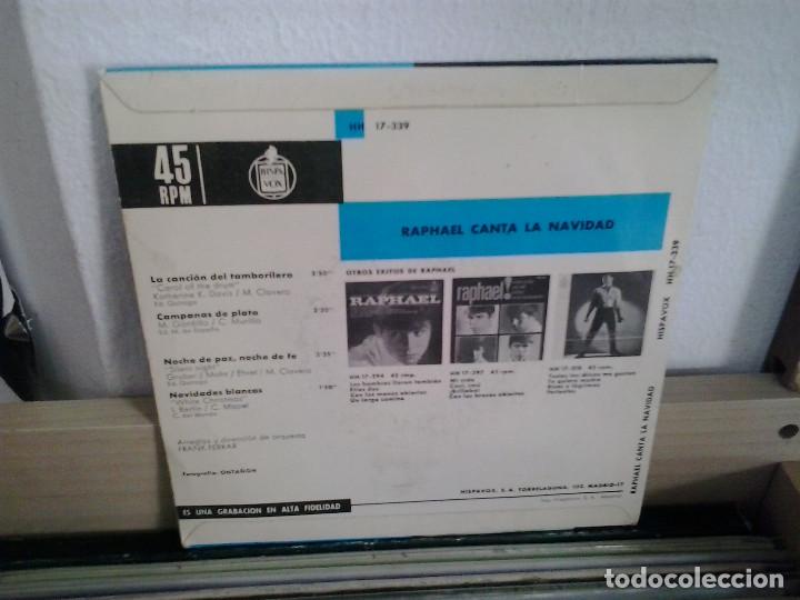 Discos de vinilo: LMV - Raphael. Canta la Navidad. Hispavox 1965, ref HH 17-339 - Foto 2