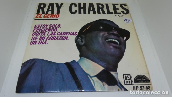Discos de vinilo: DISCO SINGLE VINILO . RAY CHARLES EL GENIO 1962 - Foto 1