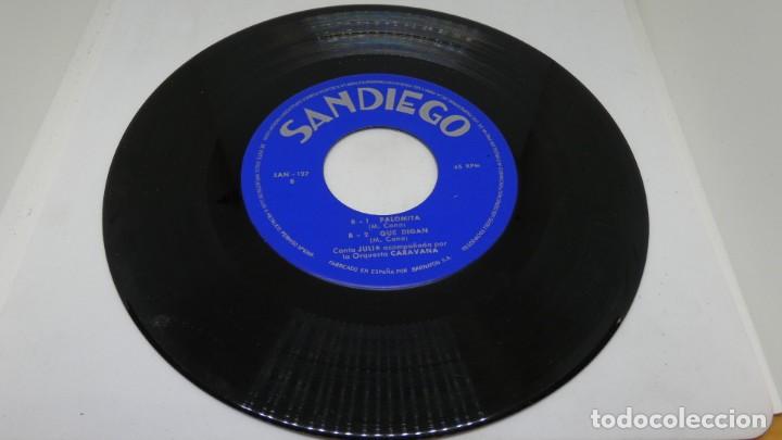 Discos de vinilo: DISCO SINGLE VINILO . JULIA CON LA ORQUESTRA CARAVANA . - Foto 3