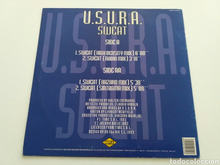 Discos de vinilo: U.S.U.R.A. - Sweat - Foto 2