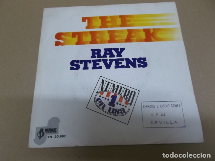 Discos de vinilo: RAY STEVENS (SN) THE STREAK A&Ntilde;O &ndash; 1974 - Foto 1