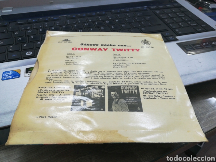 Discos de vinilo: Conway Twitty ep Danny boy + 3 espa&ntilde;a 1960 - Foto 2