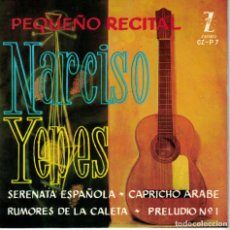 Discos de vinilo: NARCISO YEPES - PEQUEÑO RECITAL (VER FOTO ADJUNTA) (SPAIN, ZAFIRO 1961). Lote 171007759
