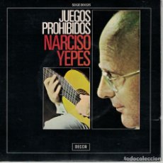 Discos de vinilo: NARCISO YEPES - JUEGOS PROHIBIDOS (VER FOTO ADJUNTA) (SPAIN, DECCA 1963). Lote 171007812