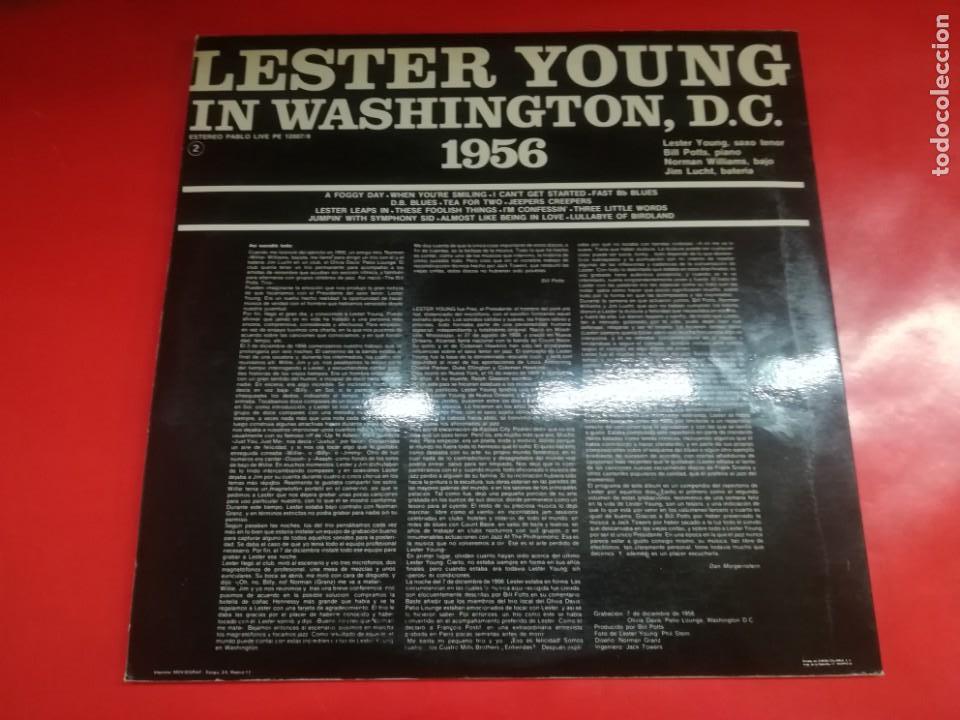 Discos de vinilo: PRES LESTER YOUNG WASHINGTON DC 1956. - Foto 2