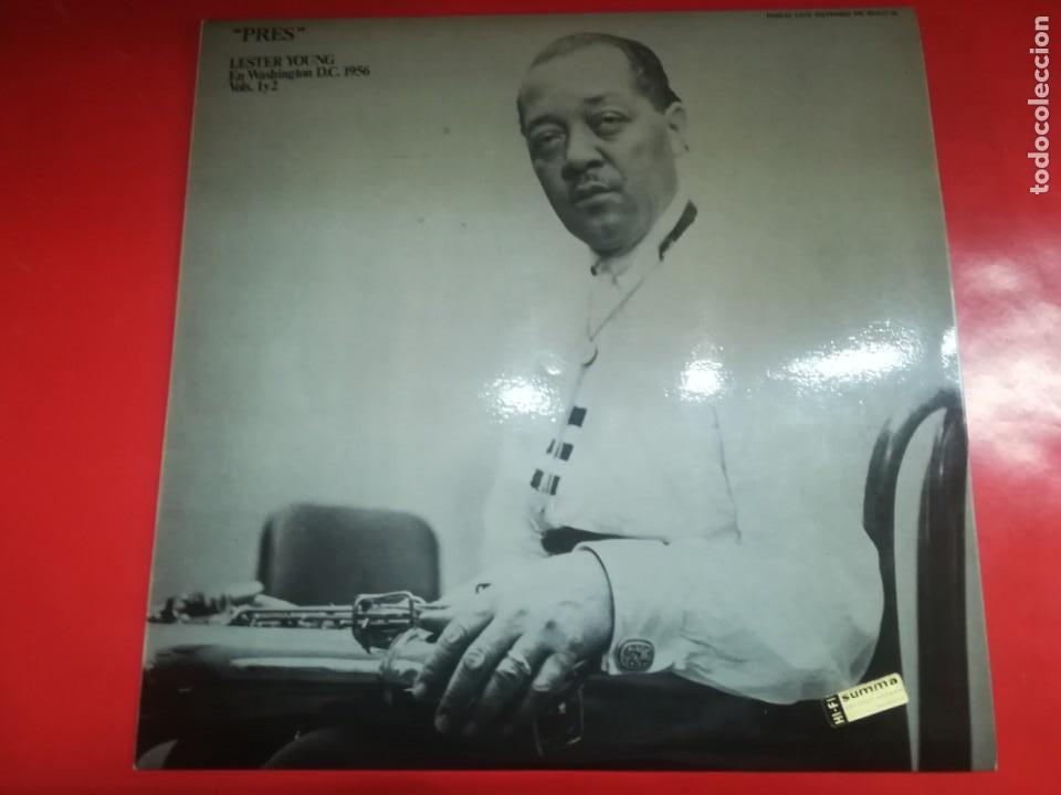 Discos de vinilo: PRES LESTER YOUNG WASHINGTON DC 1956. - Foto 1