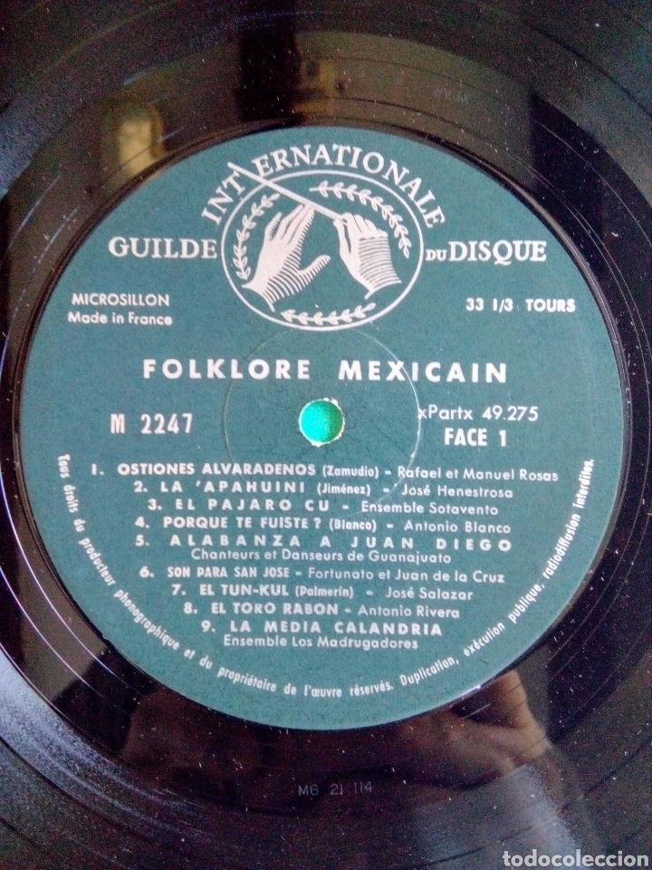 Discos de vinilo: M&eacute;xico! - Deux siecles de folklore..., Microsillon. France. - Foto 4