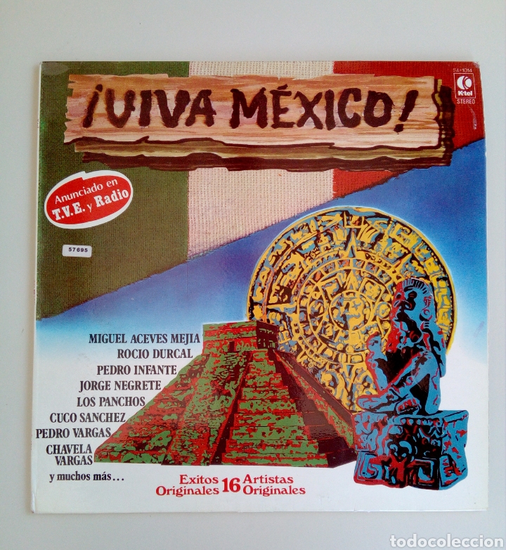 Disques de vinyle: &iexcl;Viva M&eacute;xico! - 16 artistas originales, Imperial international, 1979. Spain.