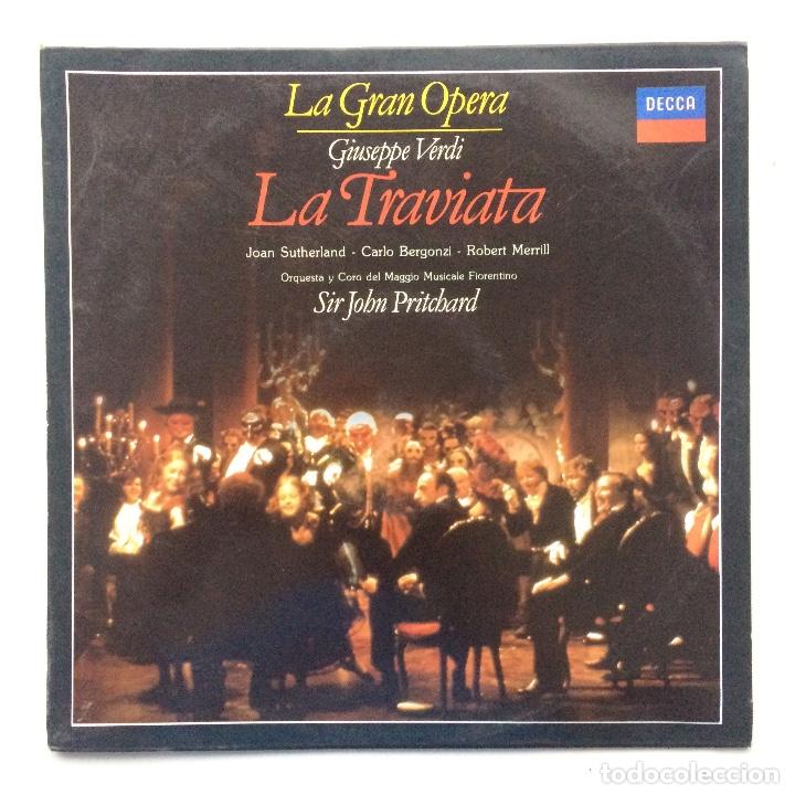 Discos de vinilo: LA TRAVIATA - LA GRAN OPERA GIUSEPPE VERDI - DECCA - Foto 1