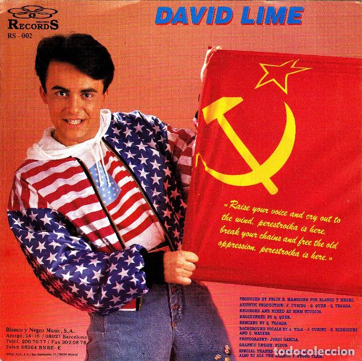 Discos de vinilo: DAVID LIME - PERESTROIKA    + PERESTROIKA SINGLE 1990 - Foto 1