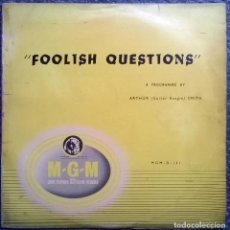 Discos de vinilo: ARTHUR (GUITAR BOOGIE) SMITH. FOOLISH QUESTIONS. MGM-D-131, UK 1954 LP 10''