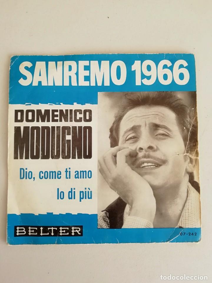 Discos de vinilo: DOMENICO MODUGNO SANREMO 1966 - Foto 1