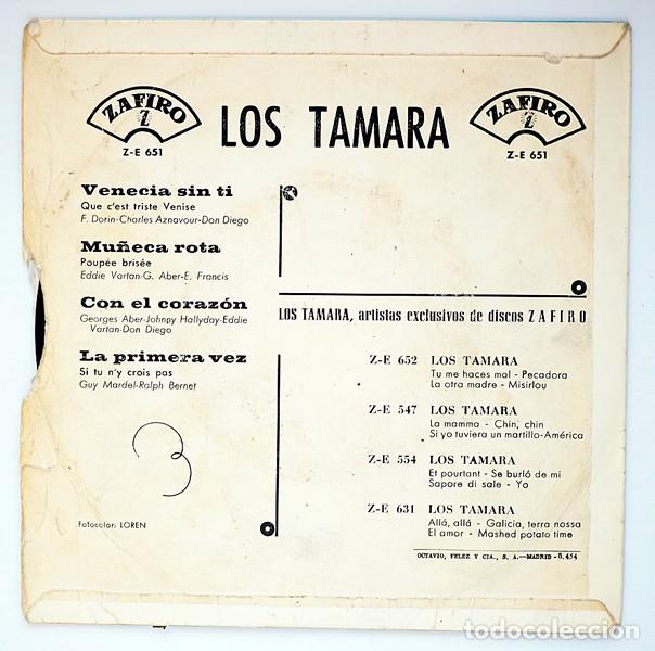 Discos de vinilo: Los Tamara. Single. 1965 - Foto 2