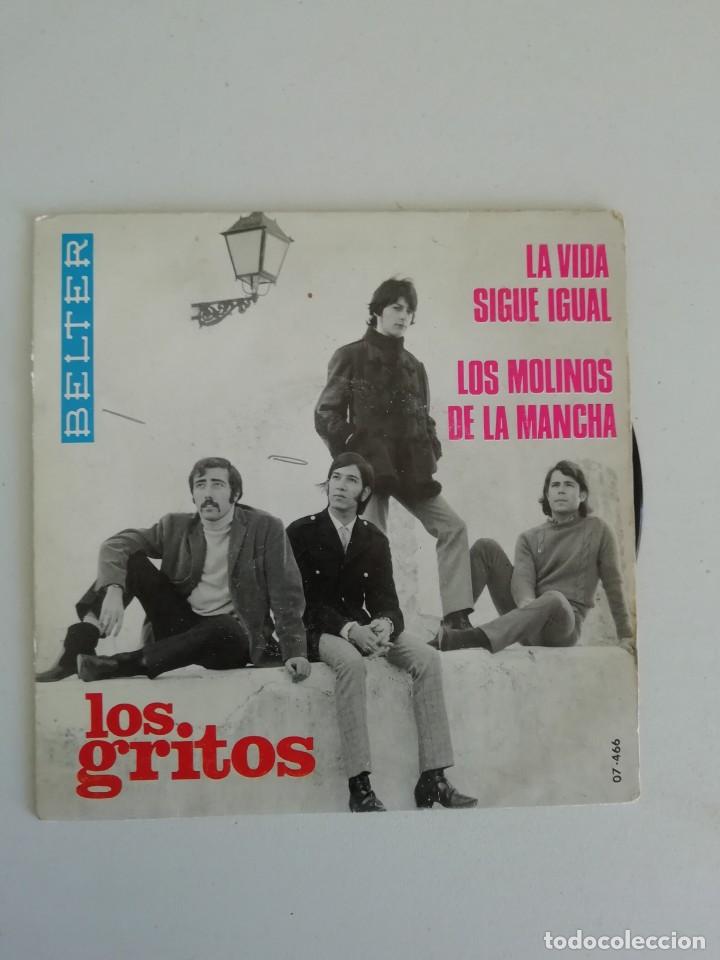 Discos de vinilo: LOS GRITOS  LA VIDA SIGUE IGUAL - Foto 1