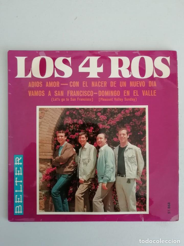 Discos de vinilo: LOS 4 ROS   ADIOS AMOR - Foto 1