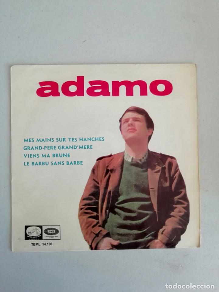 Discos de vinilo: ADAMO   MEIS MANS SUR TES HANCHES - Foto 1
