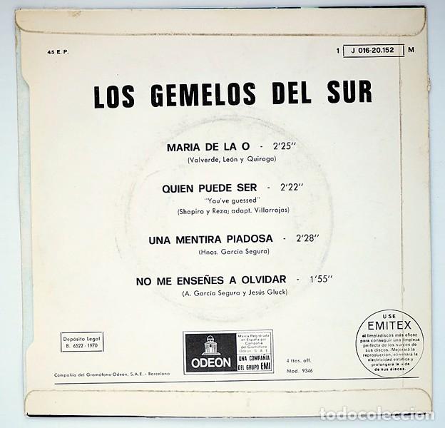 Discos de vinilo: Los gemelos del sur. Vinilo EP. 1970 - Foto 2
