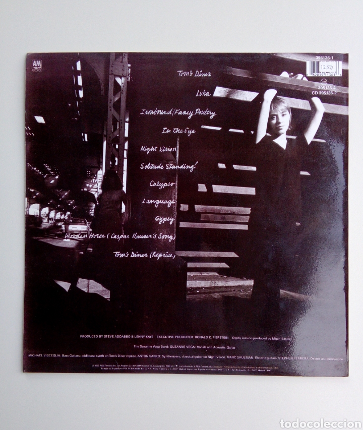 Discos de vinilo: Suzanne Vega - Solitude standing, A&M Records, 1987. Spain. - Foto 2