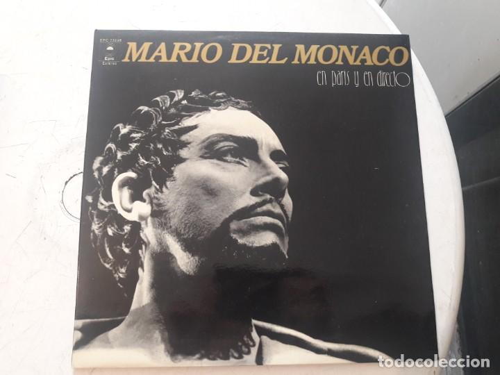 Discos de vinilo: MARIO DEL MONACO, EN PAR&Iacute;S Y EN DIRECTO (LP) - Foto 1