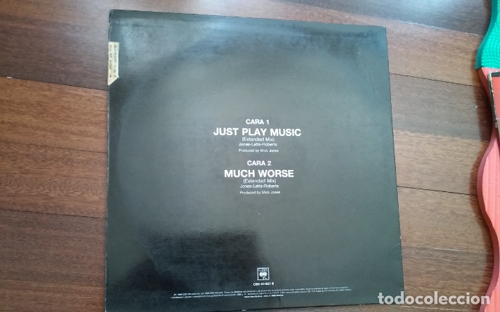 Discos de vinilo: Big audio dynamite-just play.maxi espa&ntilde;a - Foto 2