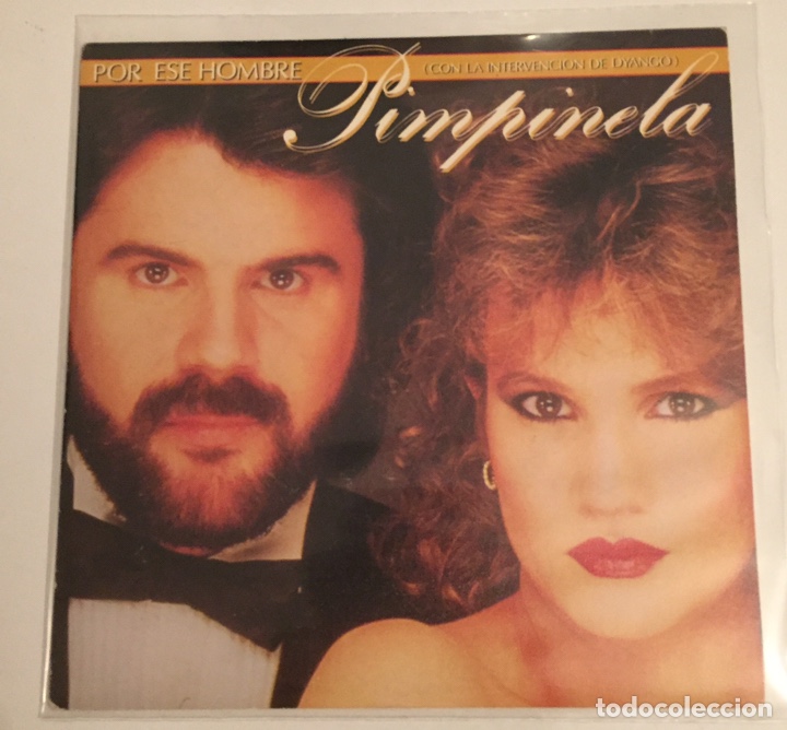 Disques de vinyle: PIMPINELA-POR ESE HOMBRE//DISCO PROMOCIONAL//SINGLE 1985 EPIC,ESPA&Ntilde;A
