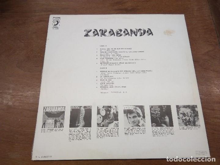 Discos de vinilo: ZARABANDA - ZARABANDA (LP). - Foto 2