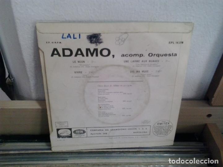 Discos de vinilo: LMV - Adamo. Le neon. EMI 1967, ref. EPL 14.376 - Foto 2