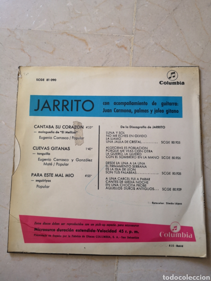 Discos de vinilo: JARRITO single vinilo - Foto 2