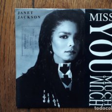 Discos de vinilo: JANET JACKSON - MISS YOU MUCH + YOU NEED ME . Lote 171817468