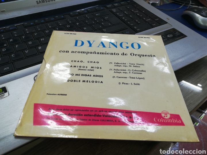 Discos de vinilo: Dyango ep Chao chao + 3 1965 - Foto 2