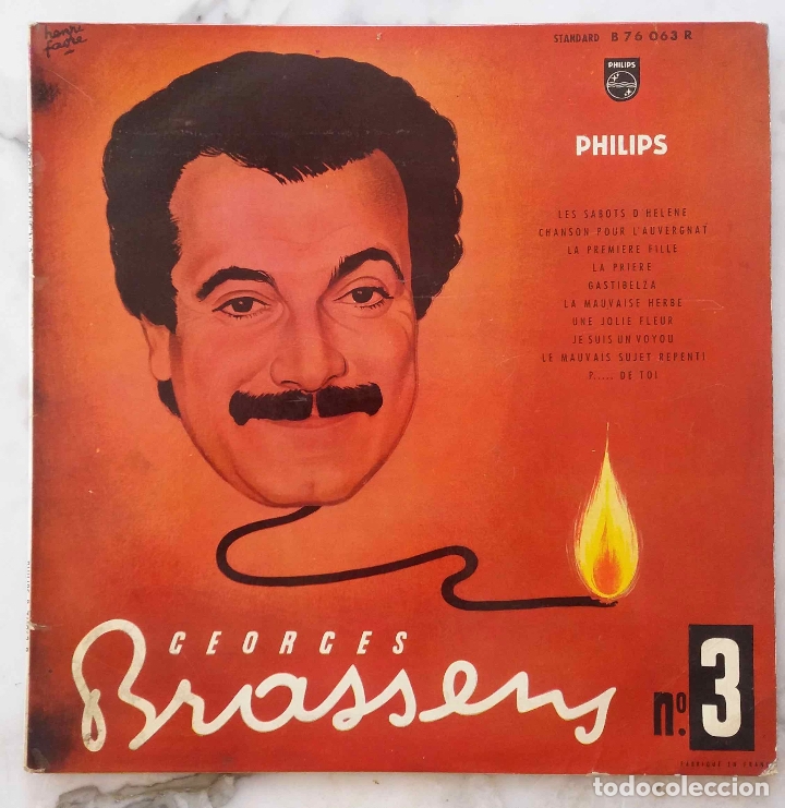Vinyl-Schallplatten: GEORGES BRASSENS Nº3, MINI LP AÑOS 50 FRANCIA