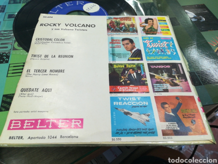 Discos de vinilo: Rocky volcano ep Cristobal colon + 3 1962 - Foto 2