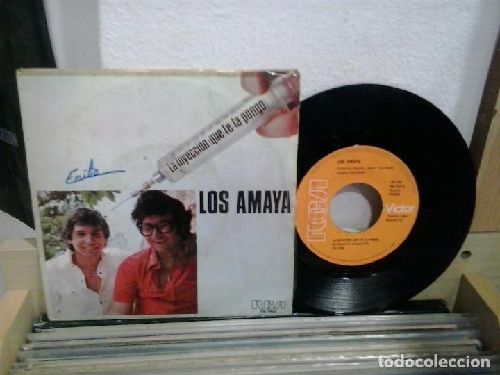 Discos de vinilo: LMV - Los amaya. La inyecci&oacute;n / Cocos. RCA 1977 - Foto 1