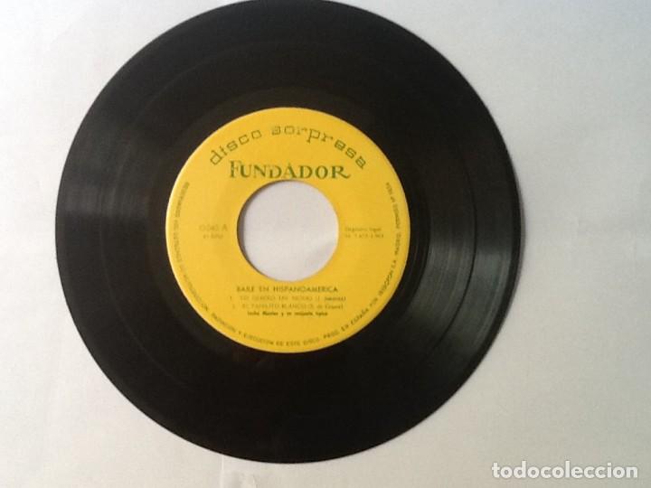 Discos de vinilo: DISCO SINGLE. VINILO 45/R.P.M. DISCO SORPRESA FUNDADOR,BAILE EN HISPANOAM&Eacute;RICA 4 CANCIONES.VER FOTO.