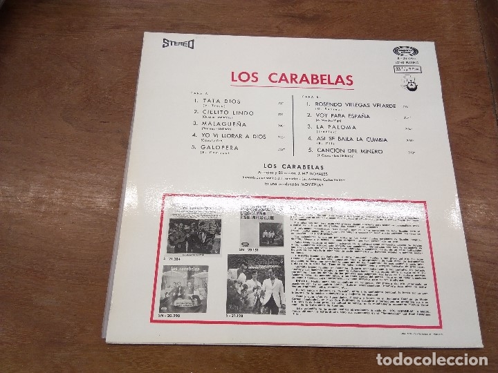 Discos de vinilo: LOS CARABELAS - LOS CARABELAS (LP). - Foto 2