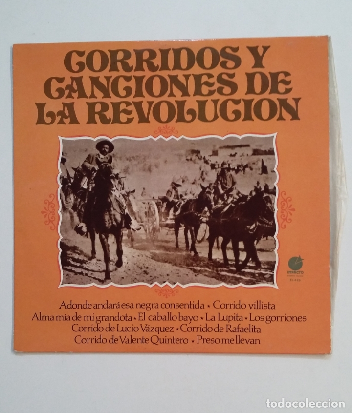 Disques de vinyle: Angelina y To&ntilde;o - Corridos y Canciones de la Revoluci&oacute;n. LP. TDKDA59